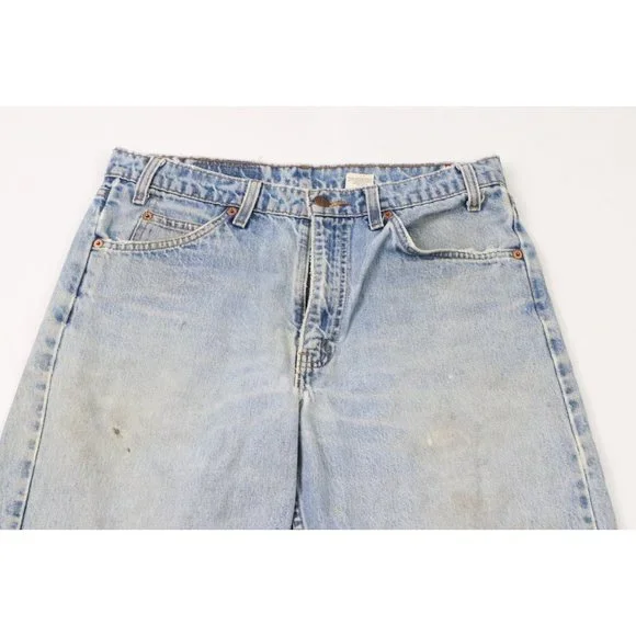 Vintage 90s Levis 550 Orange Tab Mens 32x32 Thrashed Relaxed Fit Denim Jeans